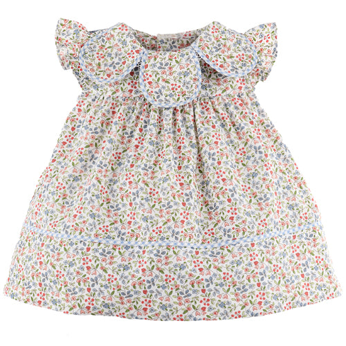 Sophie & Lucas Blue Americana Floral Petal Dress