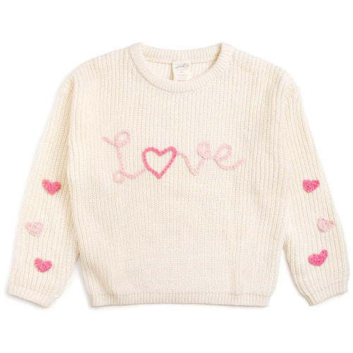 Sweet Wink Ditsy Love Knit Sweater