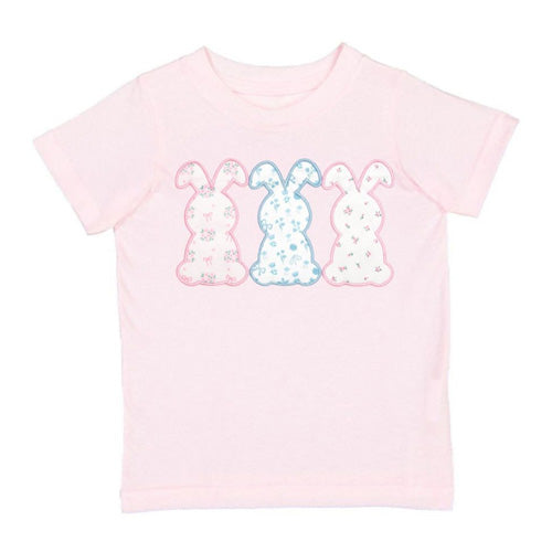 Sweet Wink Floral Bunny Patch Easter Tee Shirt