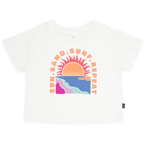 Feather 4 Arrow - 36G615SUN-1 - Sun Sand and Surf White Tee Shirt