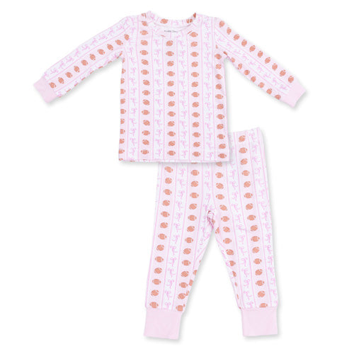 Angel Dear - Football Bow Stripe Loungewear Set
