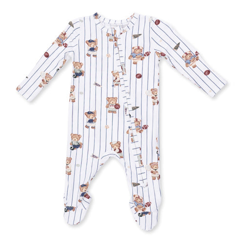 Angel Dear - Mixed Sports Bears Zip Footie