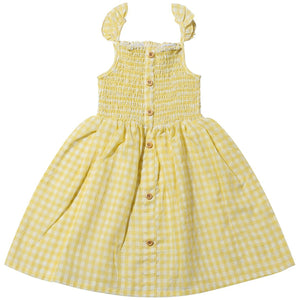 Vignette Yellow Check Dress