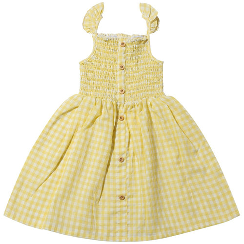 Vignette Yellow Check Dress