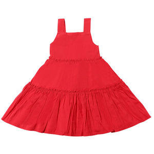 Vignette Red Tiered Dress