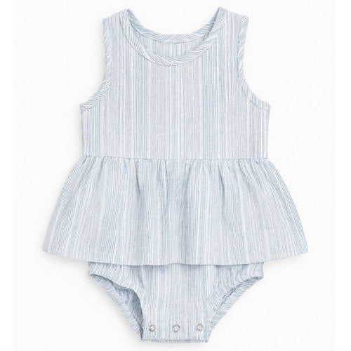 Vignette - V1624A - Blue Stripe Nellie Onesie Dress