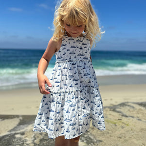 Vignette Nautical Boats Dress