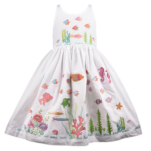 Cotton Kids Ocean Life Dress - Re-Order Coming Soon